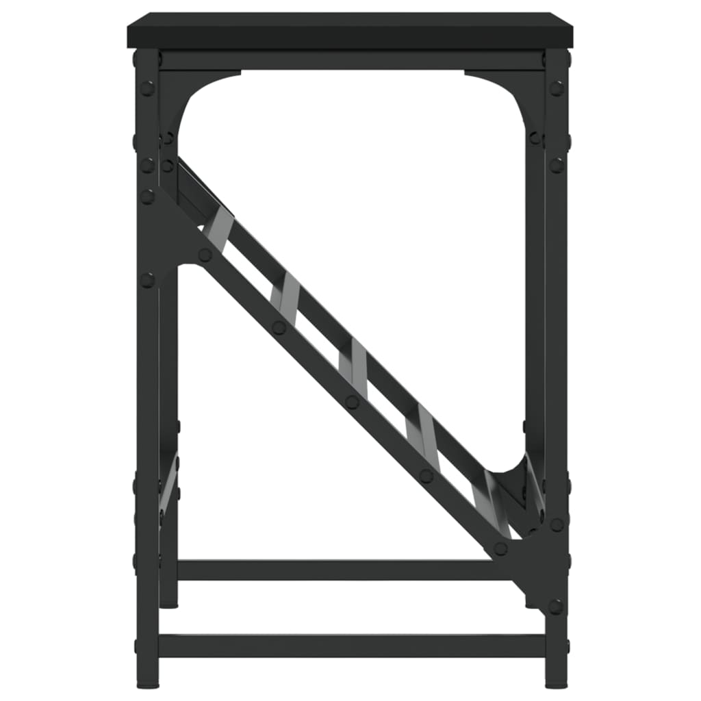 Schoenenrek 60X30X Bewerkt Hout Zwart