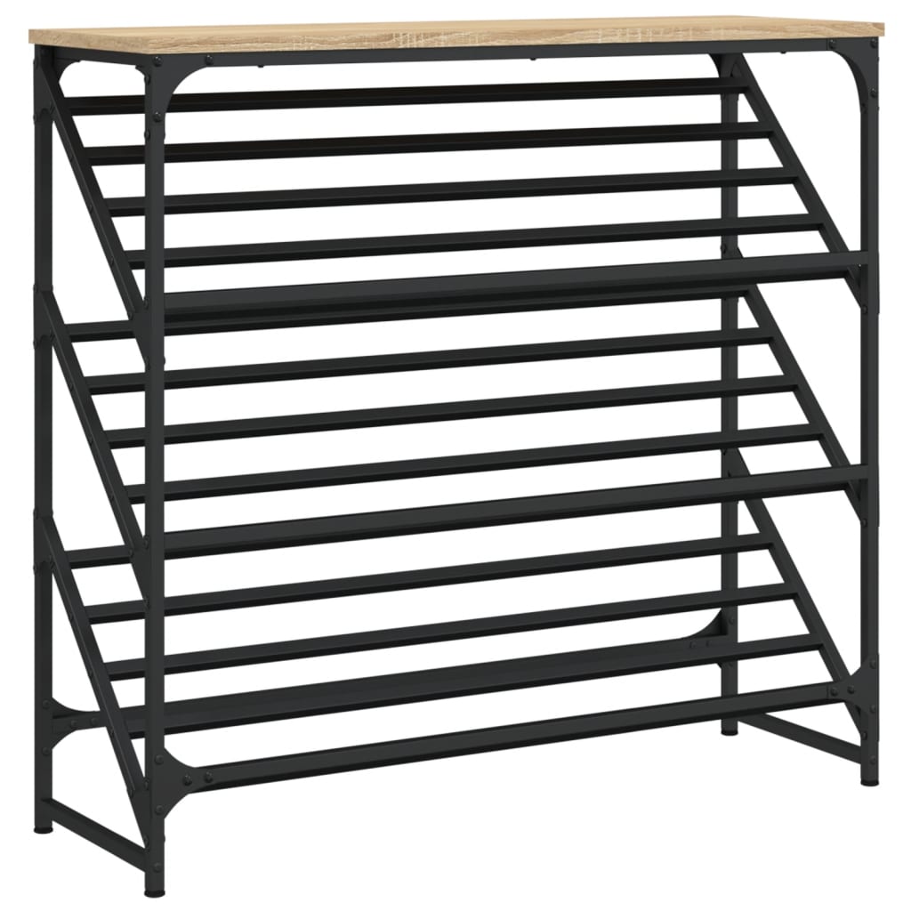 Schoenenrek 90X30X Bewerkt Hout Kleurig Sonoma Eiken