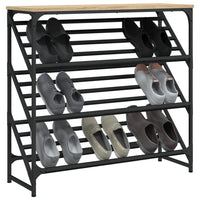 Schoenenrek 90X30X Bewerkt Hout Kleurig Sonoma Eiken