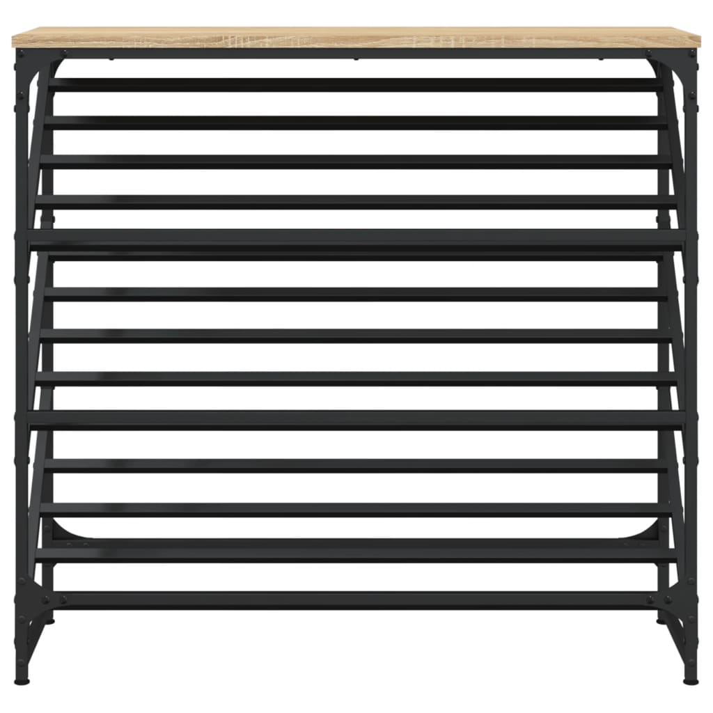 Schoenenrek 90X30X Bewerkt Hout Kleurig Sonoma Eiken