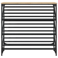 Schoenenrek 90X30X Bewerkt Hout Kleurig Sonoma Eiken