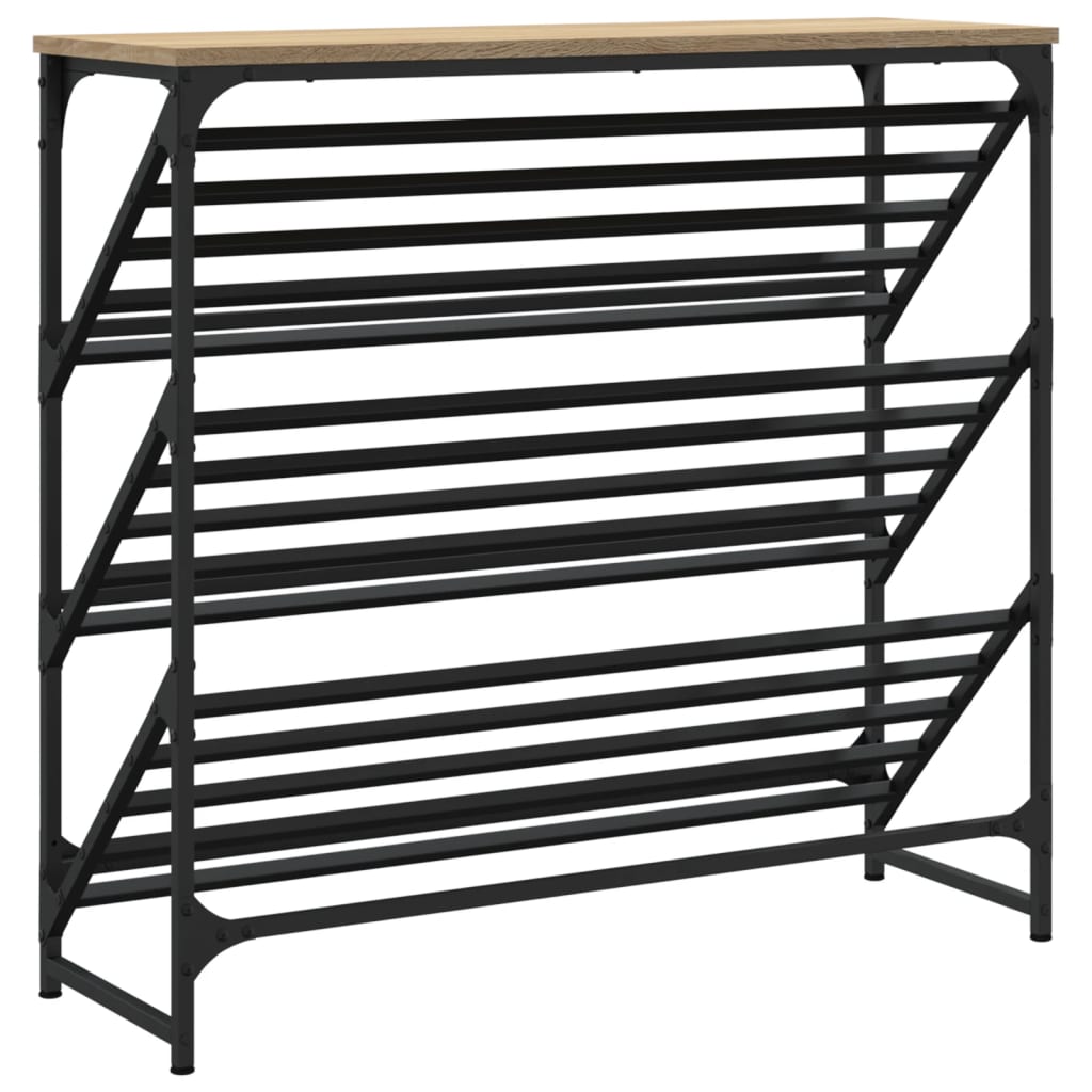 Schoenenrek 90X30X Bewerkt Hout Kleurig Sonoma Eiken