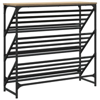 Schoenenrek 90X30X Bewerkt Hout Kleurig Sonoma Eiken
