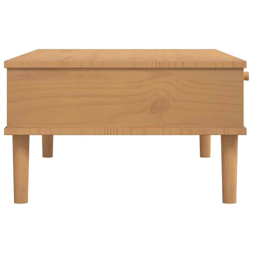 Salontafel Senja 100X55X33 Cm Rattan-Look Massief Hout