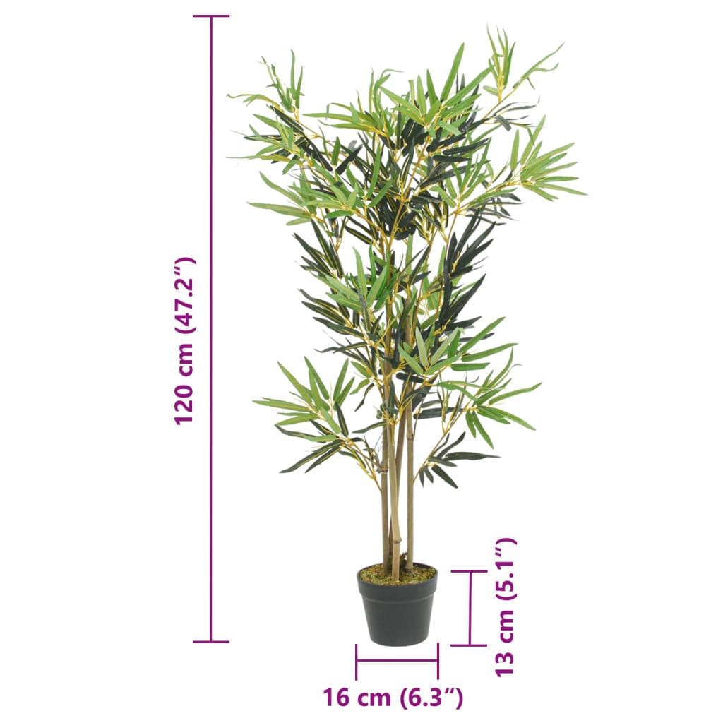 Kunstplant Bamboe 552 Bladeren 120 Cm Groen