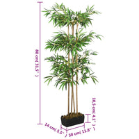 Kunstplant Bamboe 380 Bladeren 80 Cm Groen