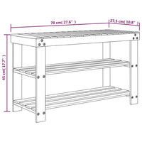 Schoenenrek 3-Laags 70X27,5X45 Cm Bamboe