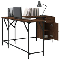 Bureau 141X141X75 Cm Bewerkt Hout