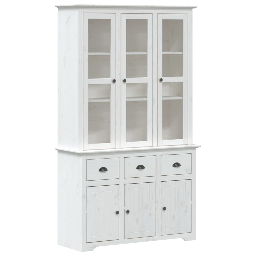 Hoge Kast Bodo 115,5X43X200,5 Cm Massief Grenenhout