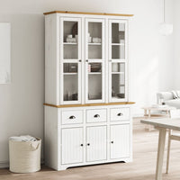 Hoge Kast Bodo 115,5X43X200,5 Cm Massief Grenenhout