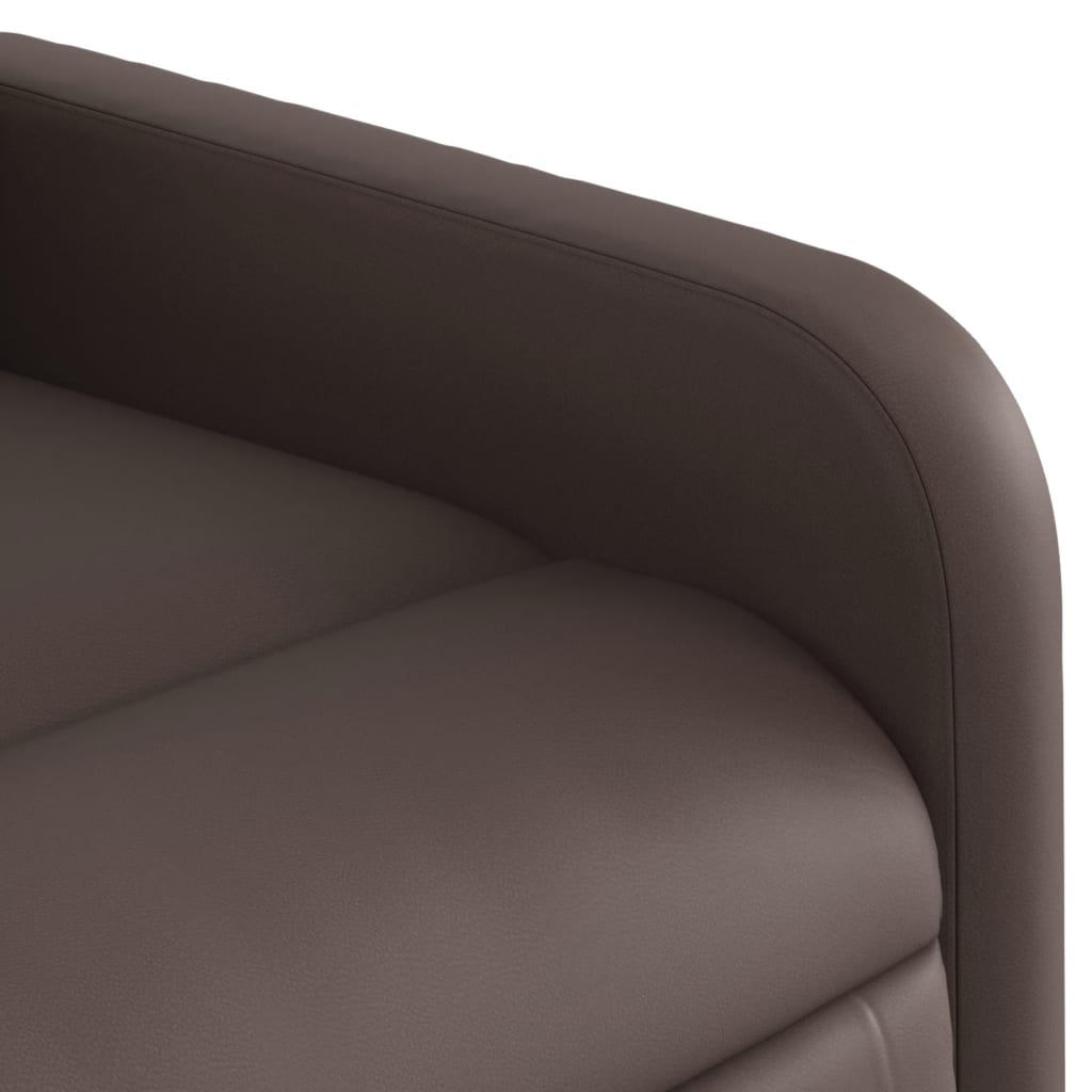 Fauteuil Verstelbaar Elektrisch Kunstleer Bruin