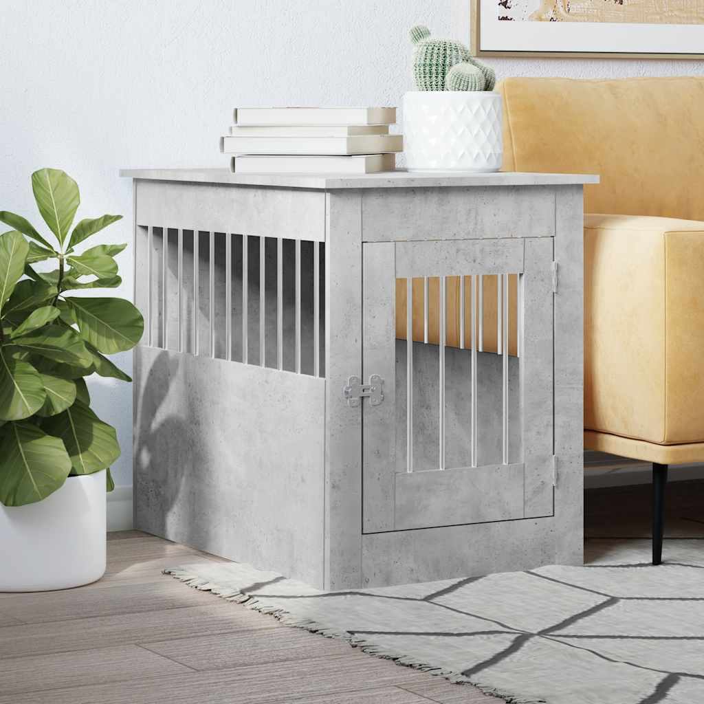 Hondenbench 64,5X80X71 Cm Bewerkt Hout Artisanaal Eikenkleur