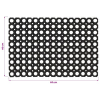 Deurmat Rechthoekig 40X60 Cm Rubber