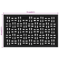 Deurmat Rechthoekig 45X75 Cm Rubber