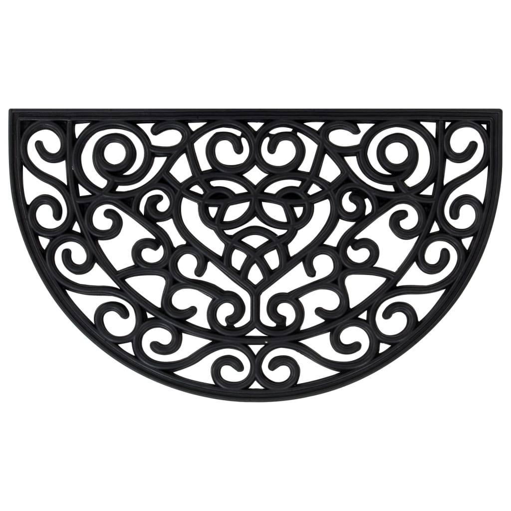 Deurmat Halfrond 45X75 Cm Rubber