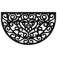 Deurmat Halfrond 45X75 Cm Rubber