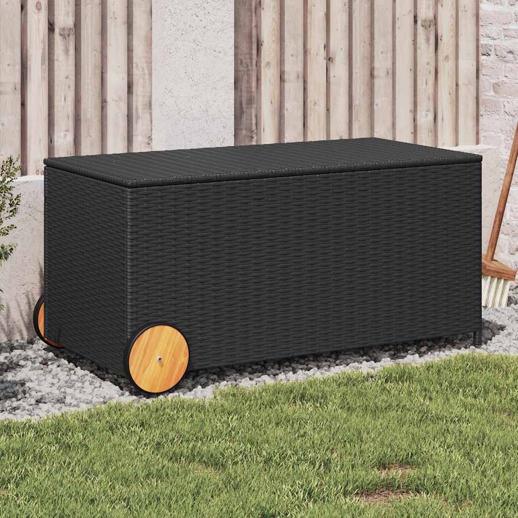 Tuinbox Met Wielen 469 L Poly Rattan