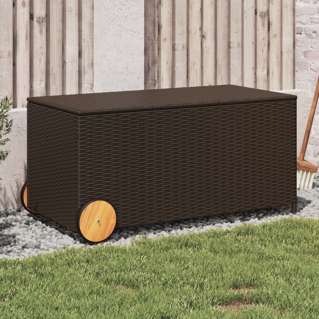 Tuinbox Met Wielen 469 L Poly Rattan