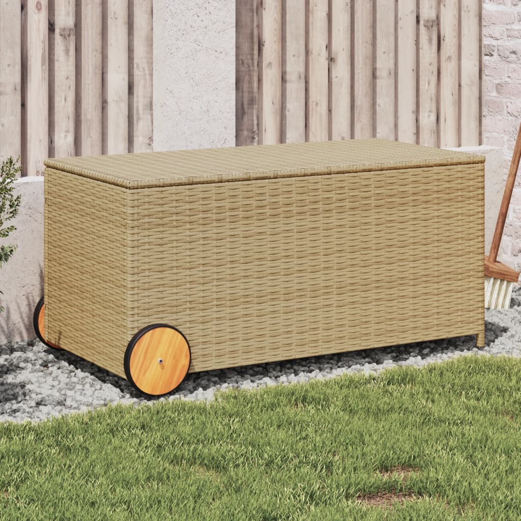 Tuinbox Met Wielen 469 L Poly Rattan