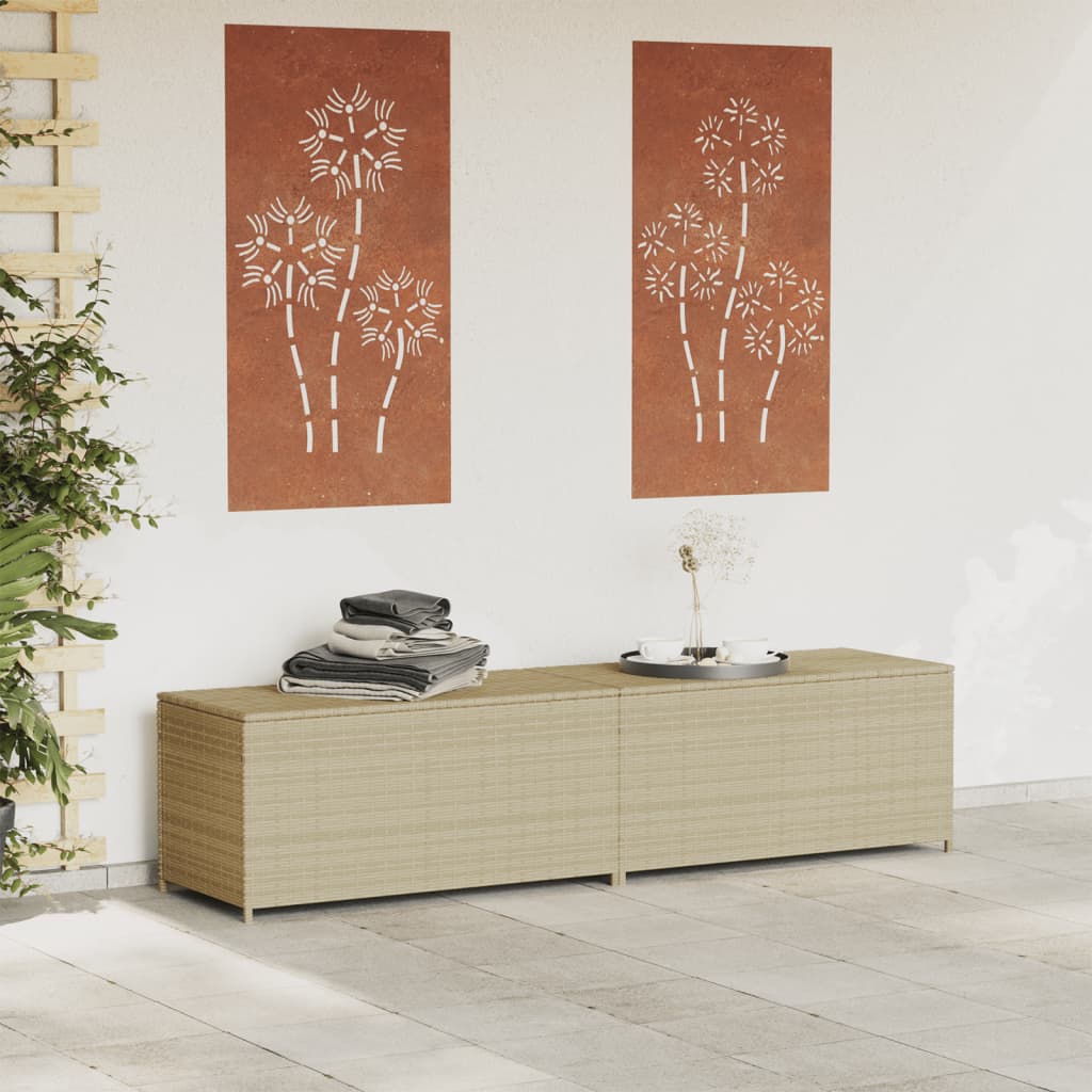Tuinbox Met Wielen 469 L Poly Rattan