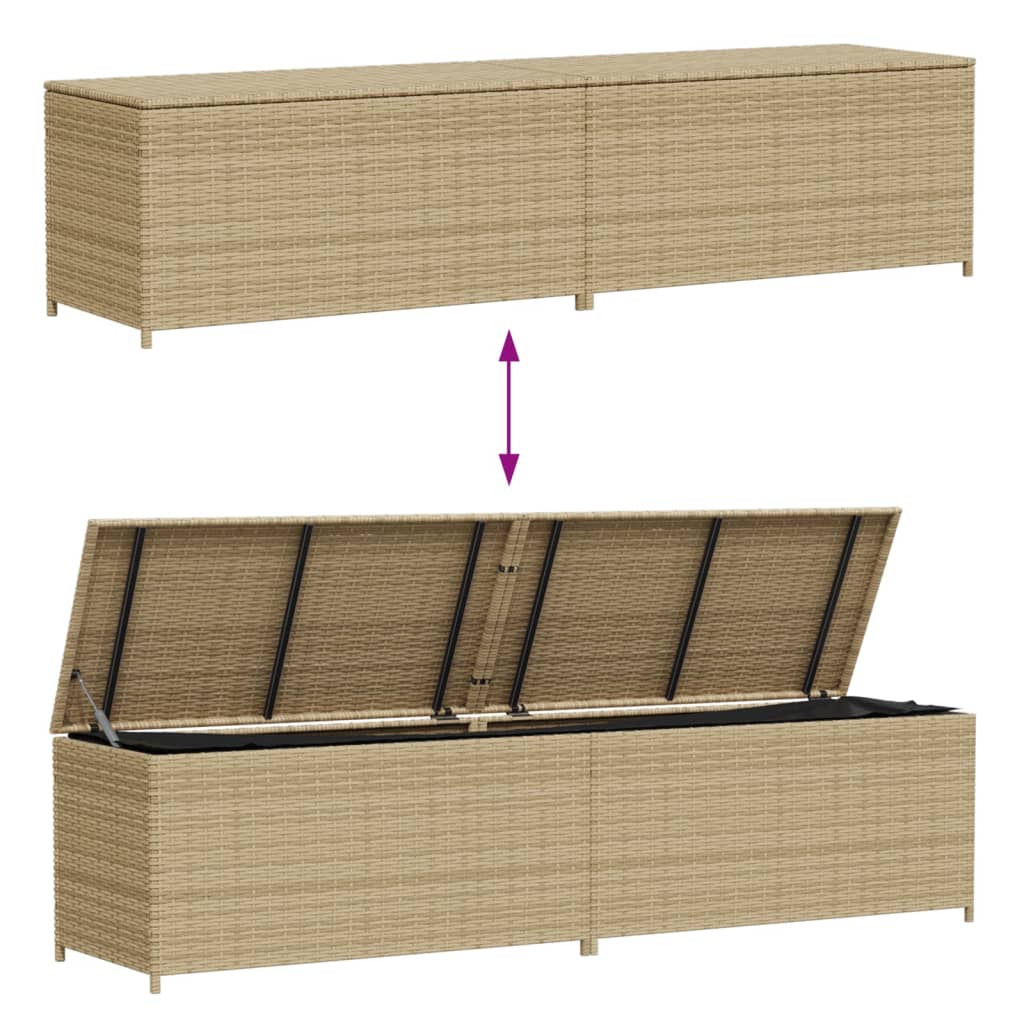 Tuinbox Met Wielen 469 L Poly Rattan