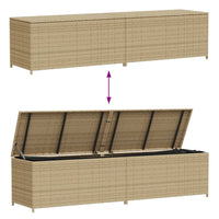 Tuinbox Met Wielen 469 L Poly Rattan