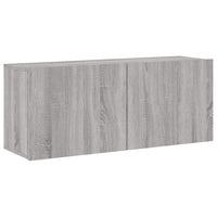 Tv-Meubel Wandgemonteerd 100X30X41 Cm Eikenkleurig