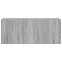 Tv-Meubel Wandgemonteerd 100X30X41 Cm Eikenkleurig