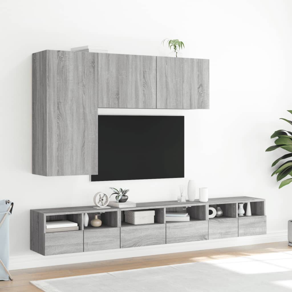 Tv-Meubel Wandgemonteerd 100X30X41 Cm Eikenkleurig