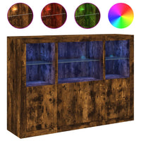 Dressoirs Met Led-Verlichting Bewerkt Hout