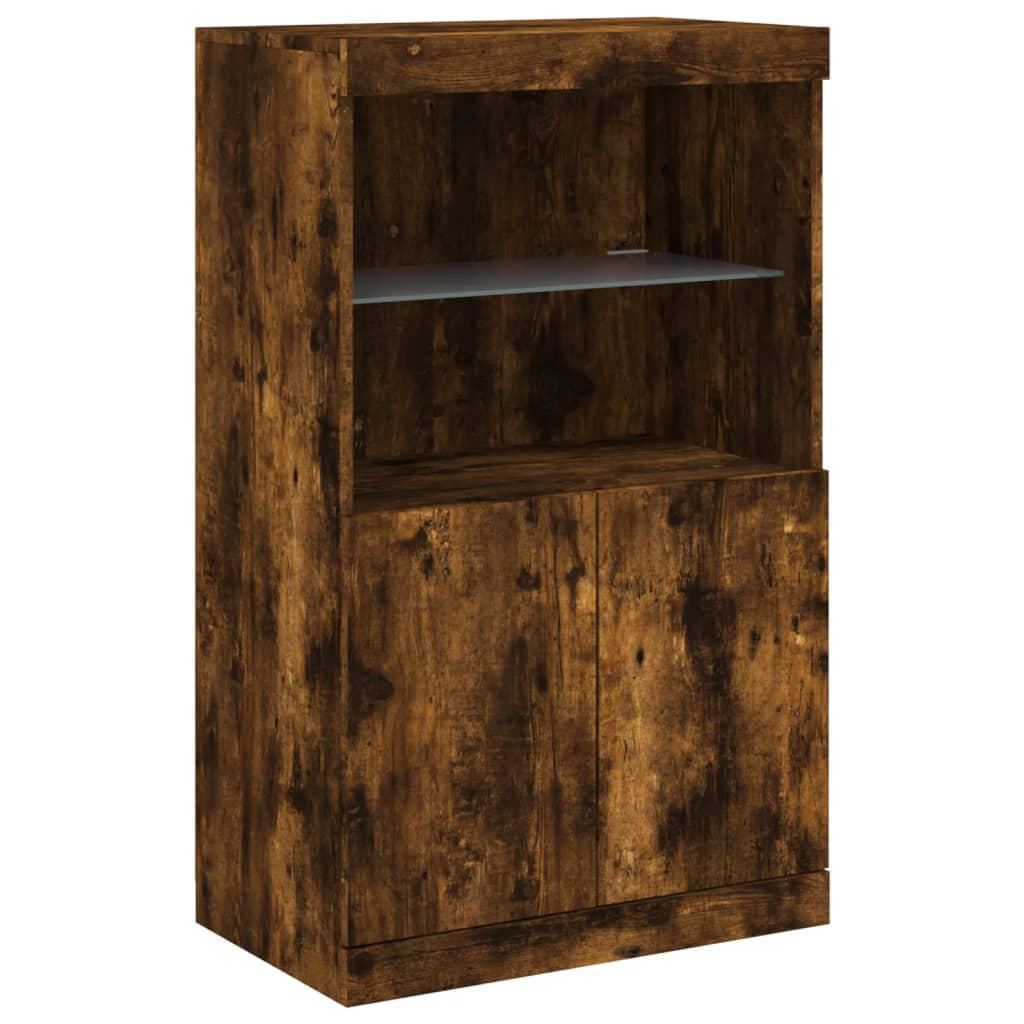 Dressoirs Met Led-Verlichting Bewerkt Hout