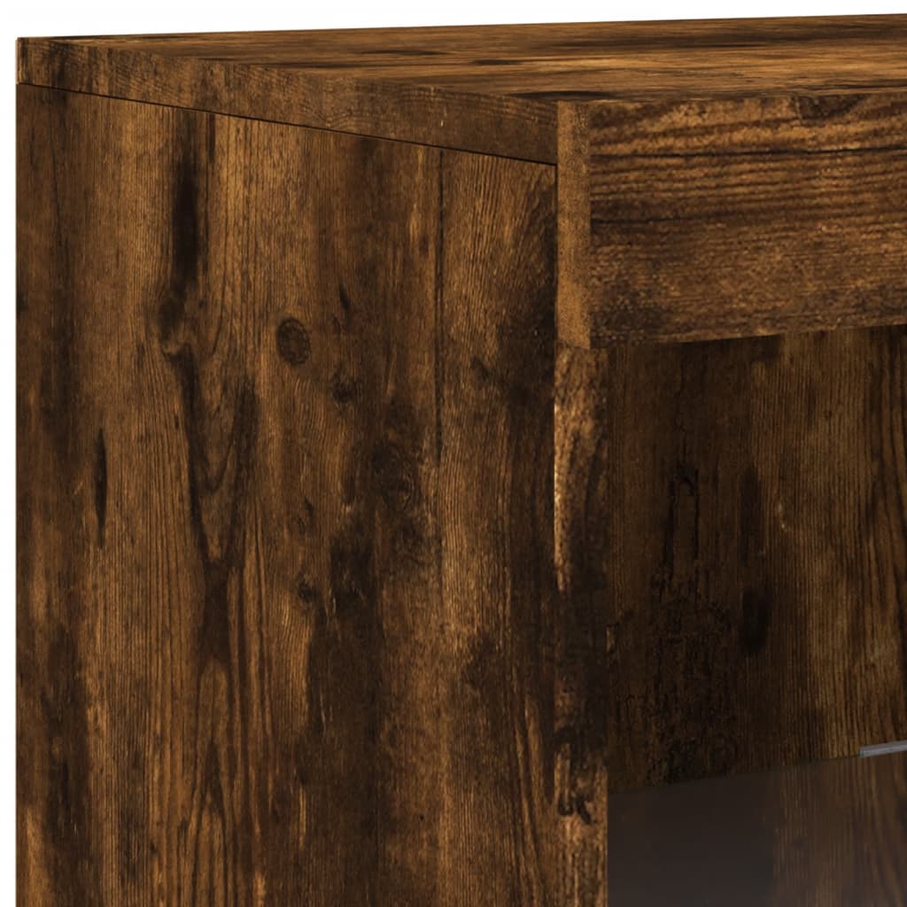 Dressoirs Met Led-Verlichting Bewerkt Hout