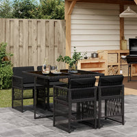 5-Delige Tuinset Met Kussens Poly Rattan