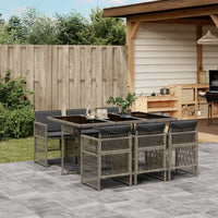 5-Delige Tuinset Met Kussens Poly Rattan