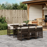 5-Delige Tuinset Met Kussens Poly Rattan