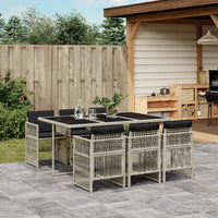 5-Delige Tuinset Met Kussens Poly Rattan