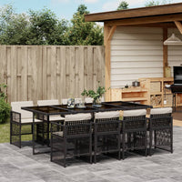 5-Delige Tuinset Met Kussens Poly Rattan