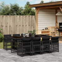 5-Delige Tuinset Met Kussens Poly Rattan