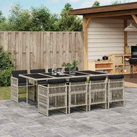 5-Delige Tuinset Met Kussens Poly Rattan