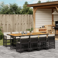 5-Delige Tuinset Met Kussens Poly Rattan