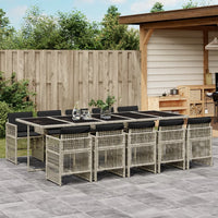5-Delige Tuinset Met Kussens Poly Rattan