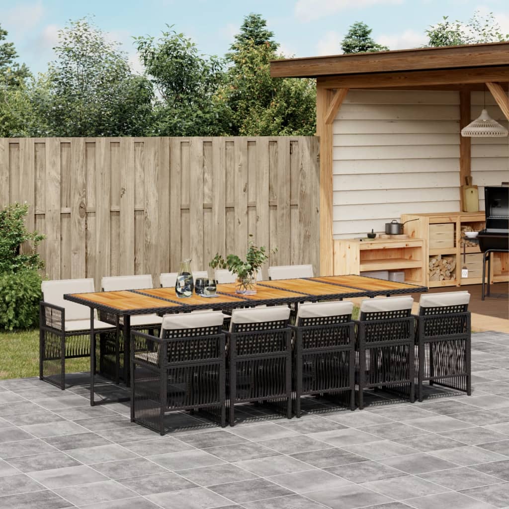 5-Delige Tuinset Met Kussens Poly Rattan