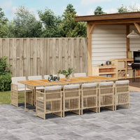 5-Delige Tuinset Met Kussens Poly Rattan