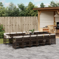 5-Delige Tuinset Met Kussens Poly Rattan