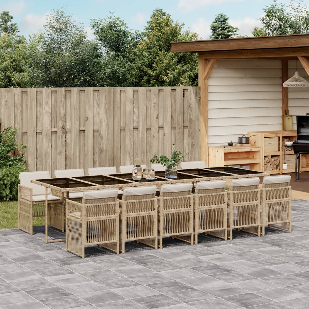 5-Delige Tuinset Met Kussens Poly Rattan