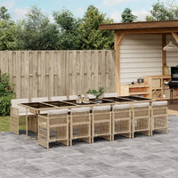 5-Delige Tuinset Met Kussens Poly Rattan