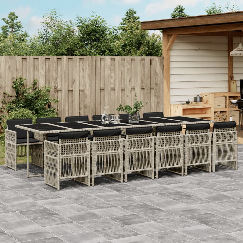 5-Delige Tuinset Met Kussens Poly Rattan
