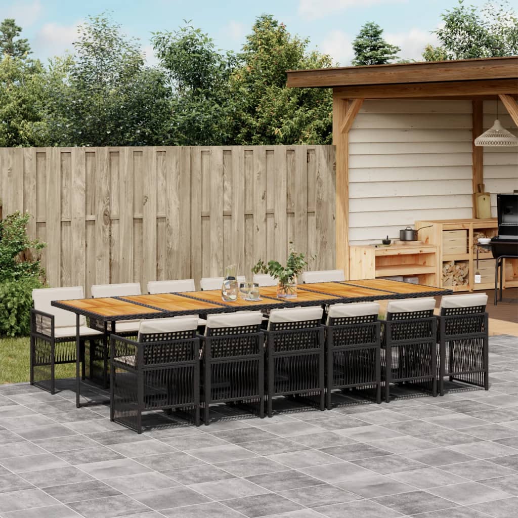 5-Delige Tuinset Met Kussens Poly Rattan