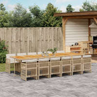 5-Delige Tuinset Met Kussens Poly Rattan