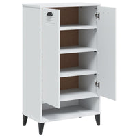 Schoenenkast Viken Bewerkt Hout Wit